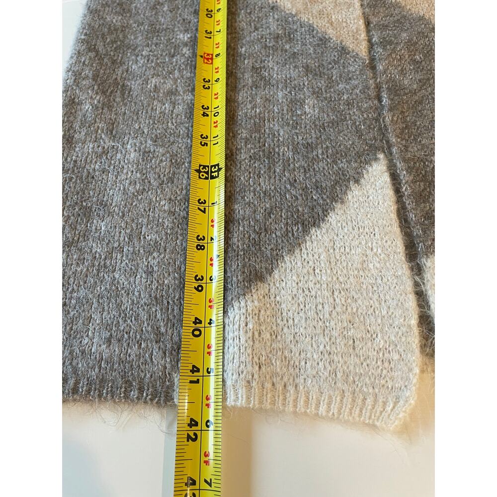 Sincerely Jules Duster Cardigan Sz XS Open Front Colorblock Tan Beige Boho Chic - Picture 8 of 10